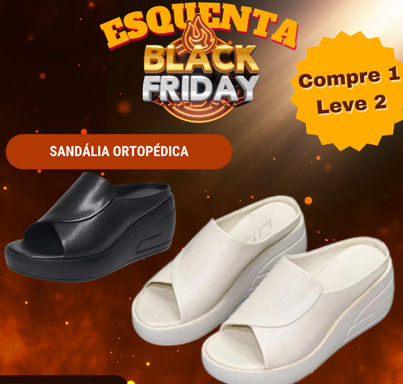 [Promoção Pré Black Friday] Sandália Ortopédica  - Compre 1 leve 2 + Ebook Grátis