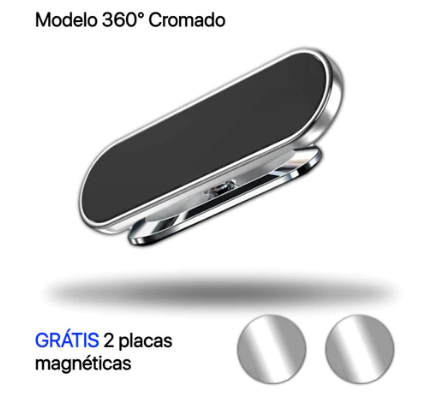 Suporte de Celular Magnético para Carro 360° Slim