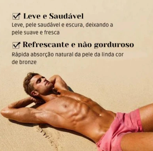 [COMPRE 1 e LEVE 2] Creme Acelerador de Bronzeamento - Efeito em 10 minutos - Verão 2024 + Brinde Exclusivo!