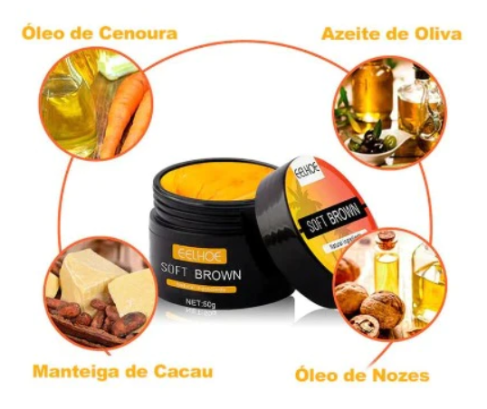 [COMPRE 1 e LEVE 2] Creme Acelerador de Bronzeamento - Efeito em 10 minutos - Verão 2024 + Brinde Exclusivo!